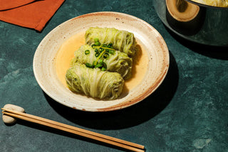 白菜の挽肉巻き煮